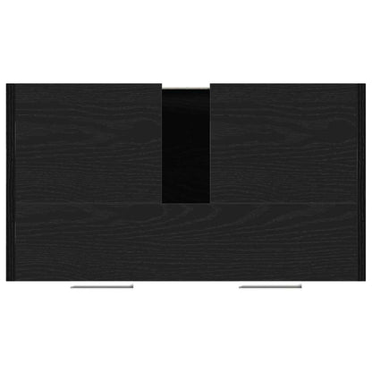Mobile Lavabo Bagno Rovere Nero 60x30x60cm in Legno Multistrato | homemem39