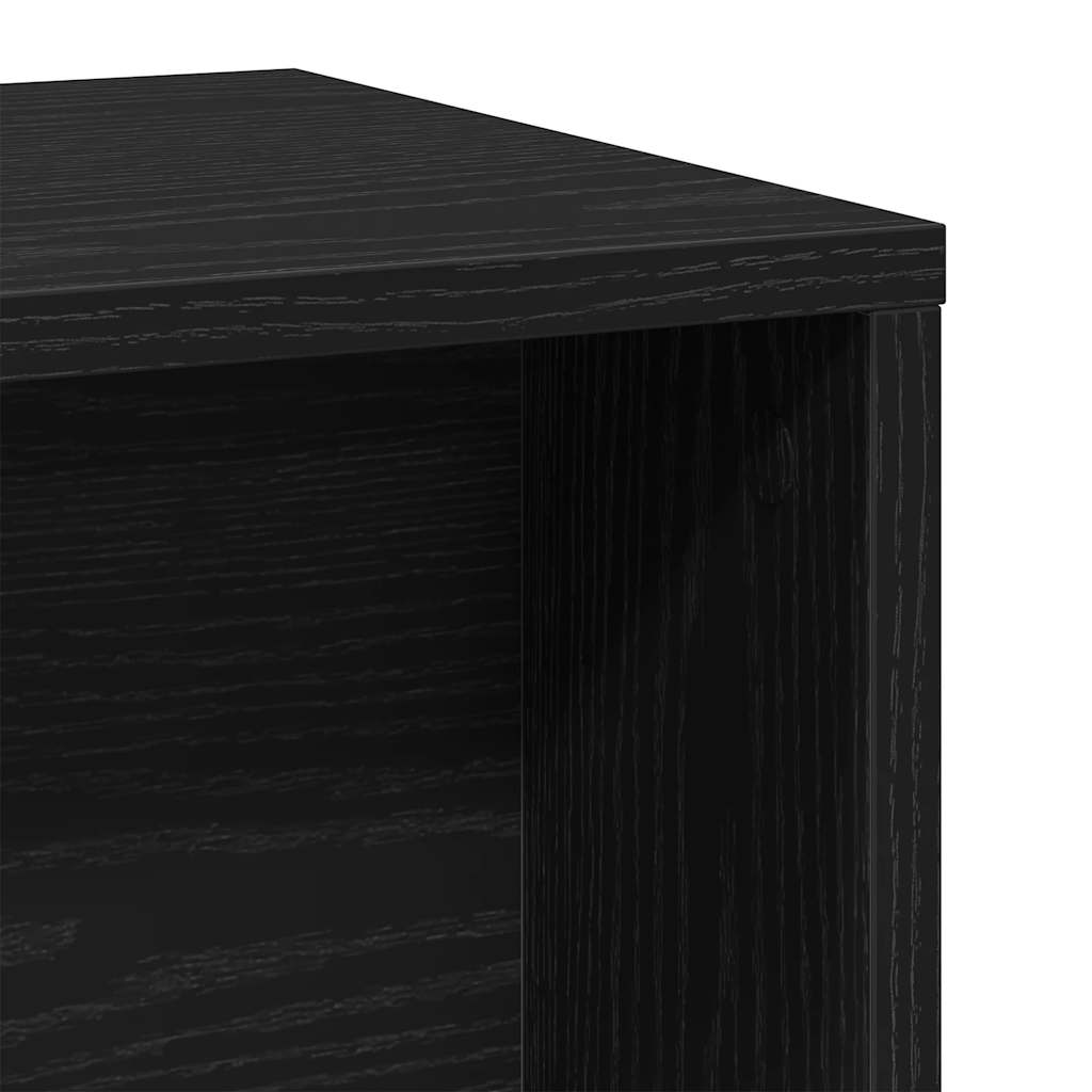 Tavolini da Salotto 2 pz Rovere Nero in Legno Multistrato | homemem39