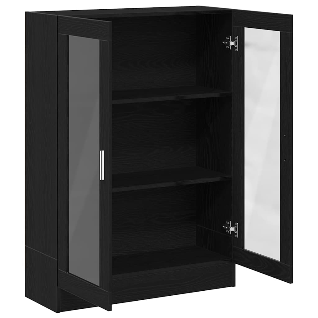 Libreria Rovere Nero 82,5x30,5x115 cm in Legno Multistrato | homemem39