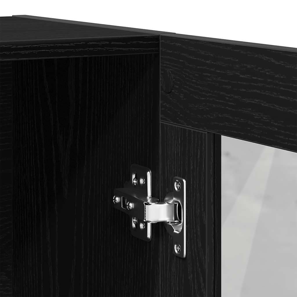 Libreria Rovere Nero 82,5x30,5x115 cm in Legno Multistrato | homemem39