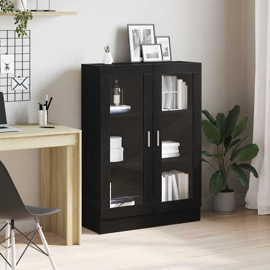 Libreria Rovere Nero 82,5x30,5x115 cm in Legno Multistrato | homemem39