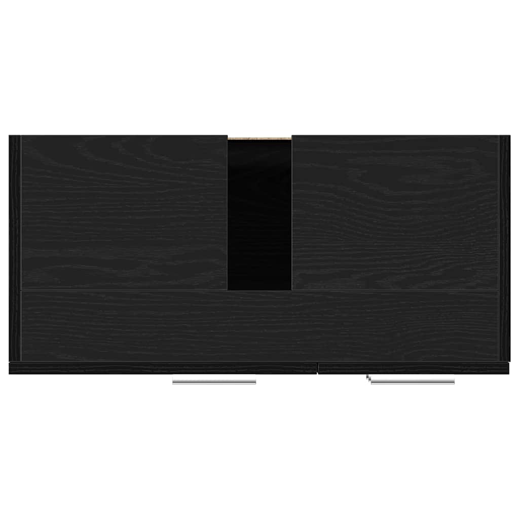 Mobile Lavabo Rovere Nero 63x30x54 cm in Legno Multistrato