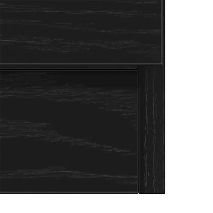 Mobile Lavabo Rovere Nero 63x30x54 cm in Legno Multistrato