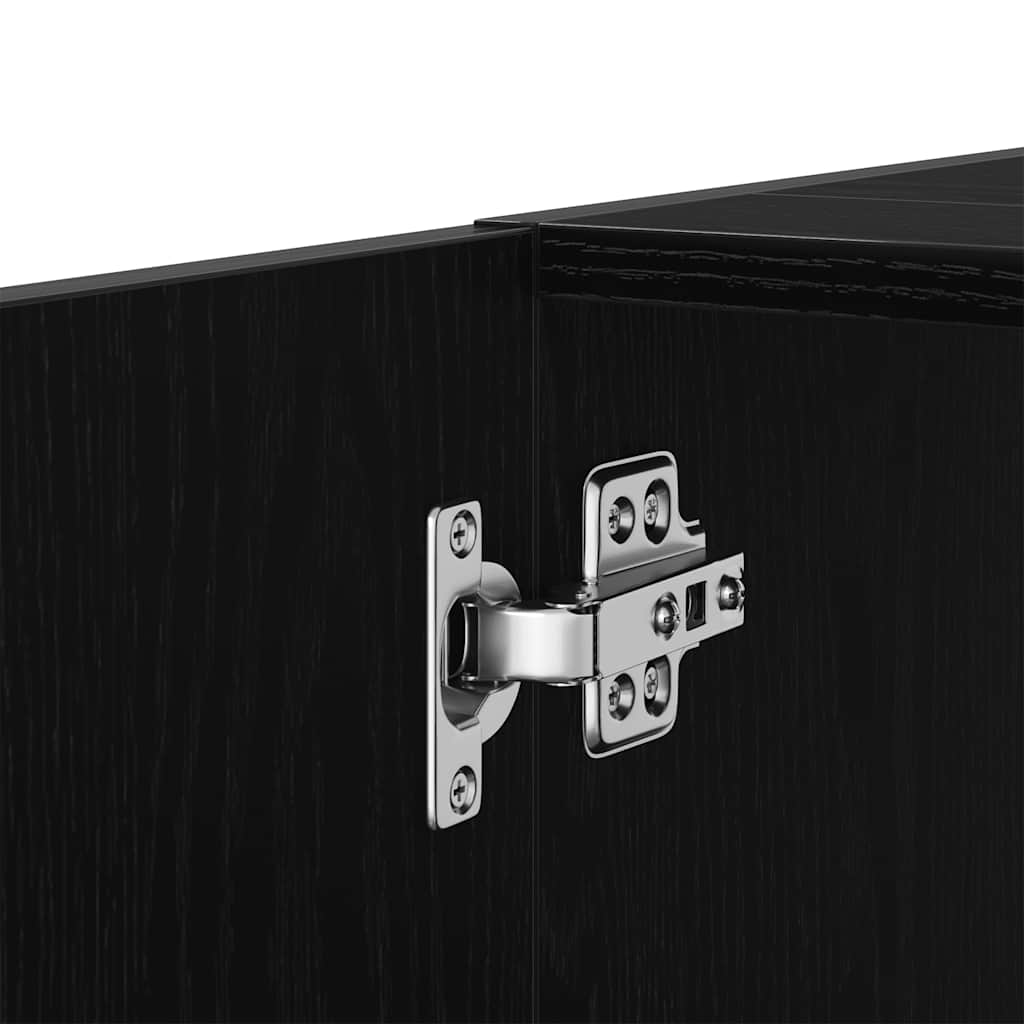 Mobile Lavabo Rovere Nero 63x30x54 cm in Legno Multistrato | homemem39