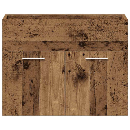 Mobile Lavabo Bagno Legno Antico 60x38,5x46 cm in Truciolato | homemem39