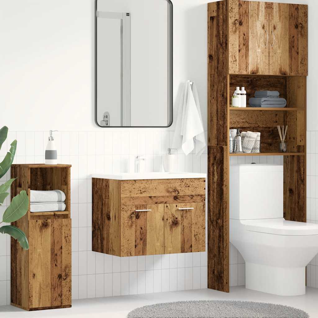 Mobile Lavabo Bagno Legno Antico 60x38,5x46 cm in Truciolato | homemem39