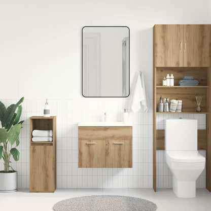 Mobile Lavabo Bagno Rovere Artigianale 60x38,5x46 cm Truciolato
