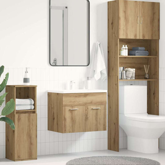Mobile Lavabo Bagno Rovere Artigianale 60x38,5x46 cm Truciolato | homemem39