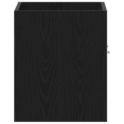 Mobile Lavabo da Bagno Rovere Nero 60x38,5x46 cm in Truciolato | homemem39