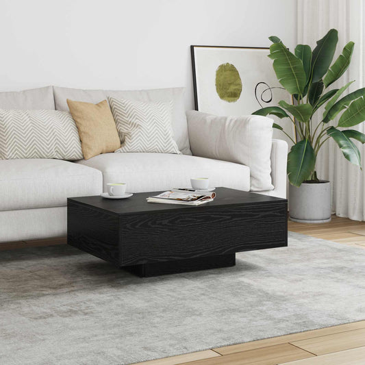 Tavolino da salotto Rovere Nero 85 x 55 x 31 cm | homemem39