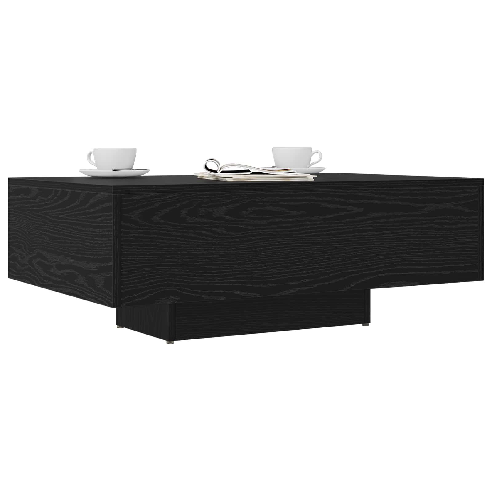 Tavolino da salotto Rovere Nero 85 x 55 x 31 cm | homemem39