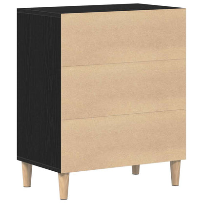 Credenza Rovere Nero 57 x 35 x 70 cm Legno multistrato