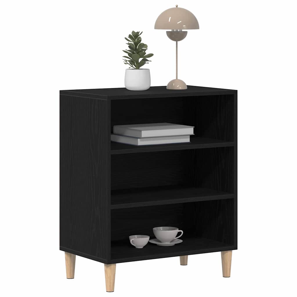 Credenza Rovere Nero 57 x 35 x 70 cm Legno multistrato