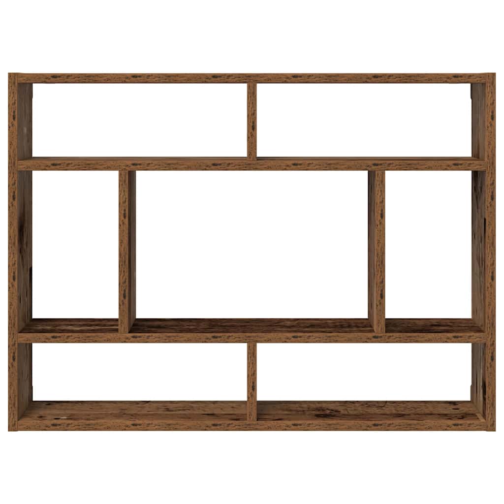 Mensola a Muro Legno Antico 75x16x55 cm in Legno Multistrato | homemem39