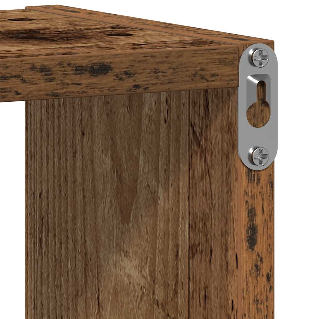 Mensola a Muro Legno Antico 75x16x55 cm in Legno Multistrato | homemem39