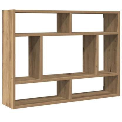 Scaffale a Parete Rovere Artigianale 75x16x55 cm in Truciolato | homemem39