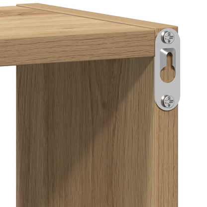 Scaffale a Parete Rovere Artigianale 75x16x55 cm in Truciolato | homemem39