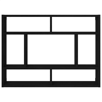 Mensola da parete in rovere nero 75x16x55 cm in legno ingegnerizzato | homemem39