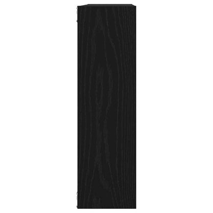Mensola da parete in rovere nero 75x16x55 cm in legno ingegnerizzato | homemem39