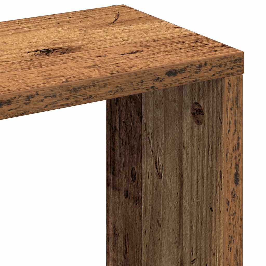 Mensola da parete in legno antico 36x16x90 cm in legno ingegnerizzato | homemem39