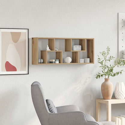 Mensola da parete Artisan Oak 36x16x90 cm in legno ingegnerizzato | homemem39
