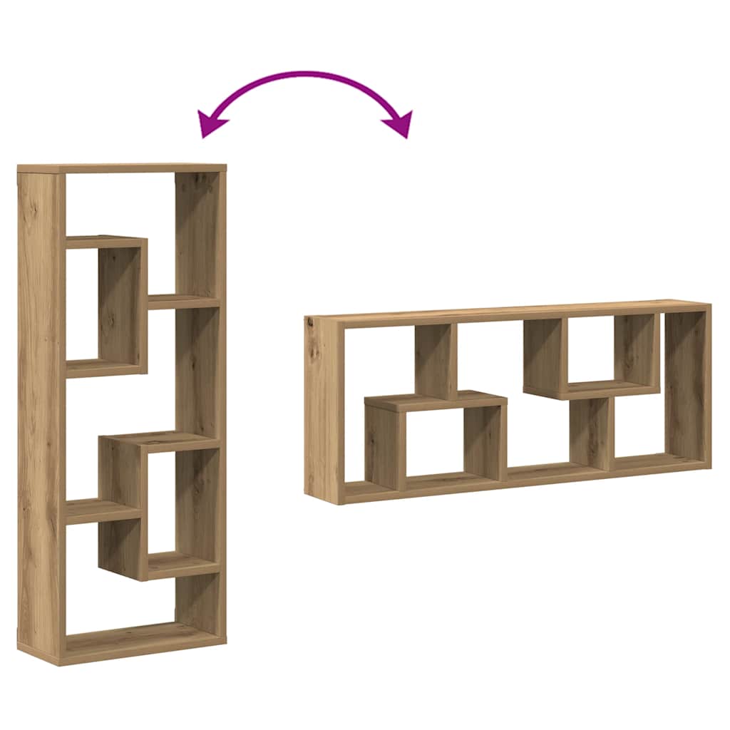 Mensola da parete Artisan Oak 36x16x90 cm in legno ingegnerizzato | homemem39