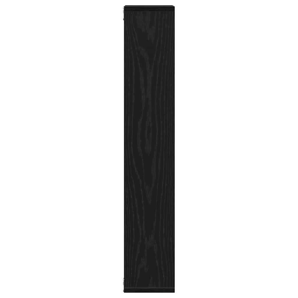 Mensola da parete in rovere nero 36x16x90 cm in legno ingegnerizzato | homemem39