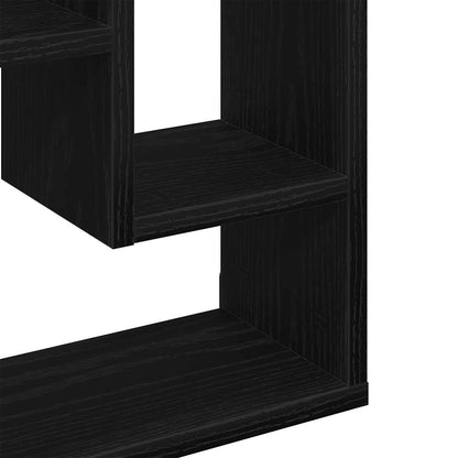 Mensola da parete in rovere nero 36x16x90 cm in legno ingegnerizzato | homemem39
