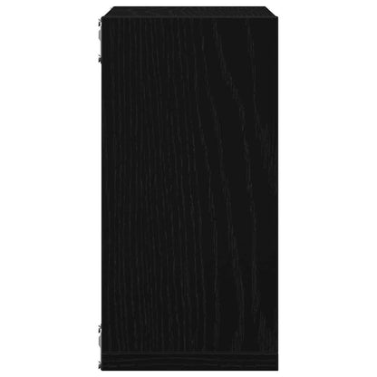 Mensole Parete a Cubo 2 pz Rovere Nero 30x15x30 cm Truciolato | homemem39