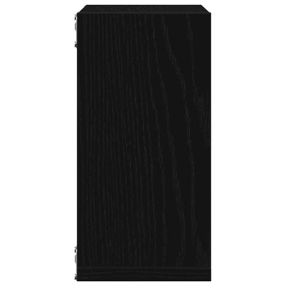 Mensole Parete a Cubo 6 pz Rovere Nero 30x15x30 cm Truciolato