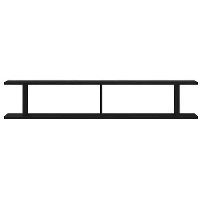 Mensole da Parete 2 pz Rovere Nero 105x18x20 cm in Truciolato | homemem39