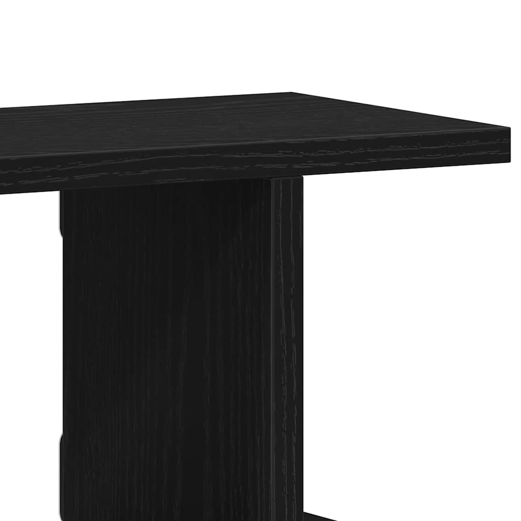 Mensole da Parete 2 pz Rovere Nero 105x18x20 cm in Truciolato | homemem39