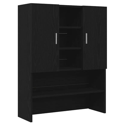 Mobile per Lavatrice Rovere Nero 70,5x25,5x90 cm