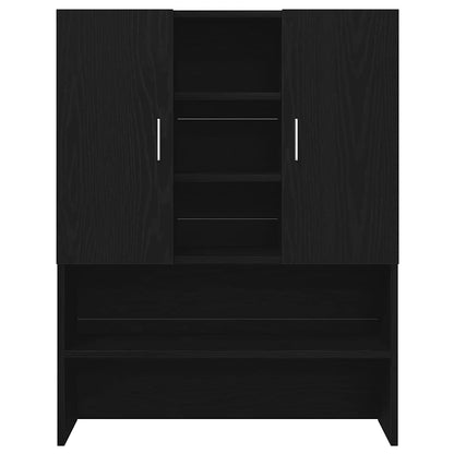 Mobile per Lavatrice Rovere Nero 70,5x25,5x90 cm | homemem39