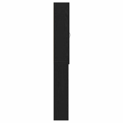 Mobile per Lavatrice Rovere Nero 64x25,5x190 cm | homemem39
