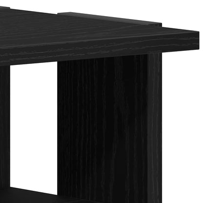 Scarpiera Rovere Rovere Nero 25x27x102 cm in Legno Multistrato - homemem39