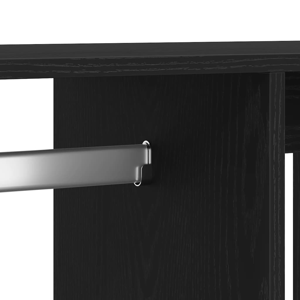 Armadio Rovere Rovere Nero 80x40x110 cm in Legno Multistrato - homemem39