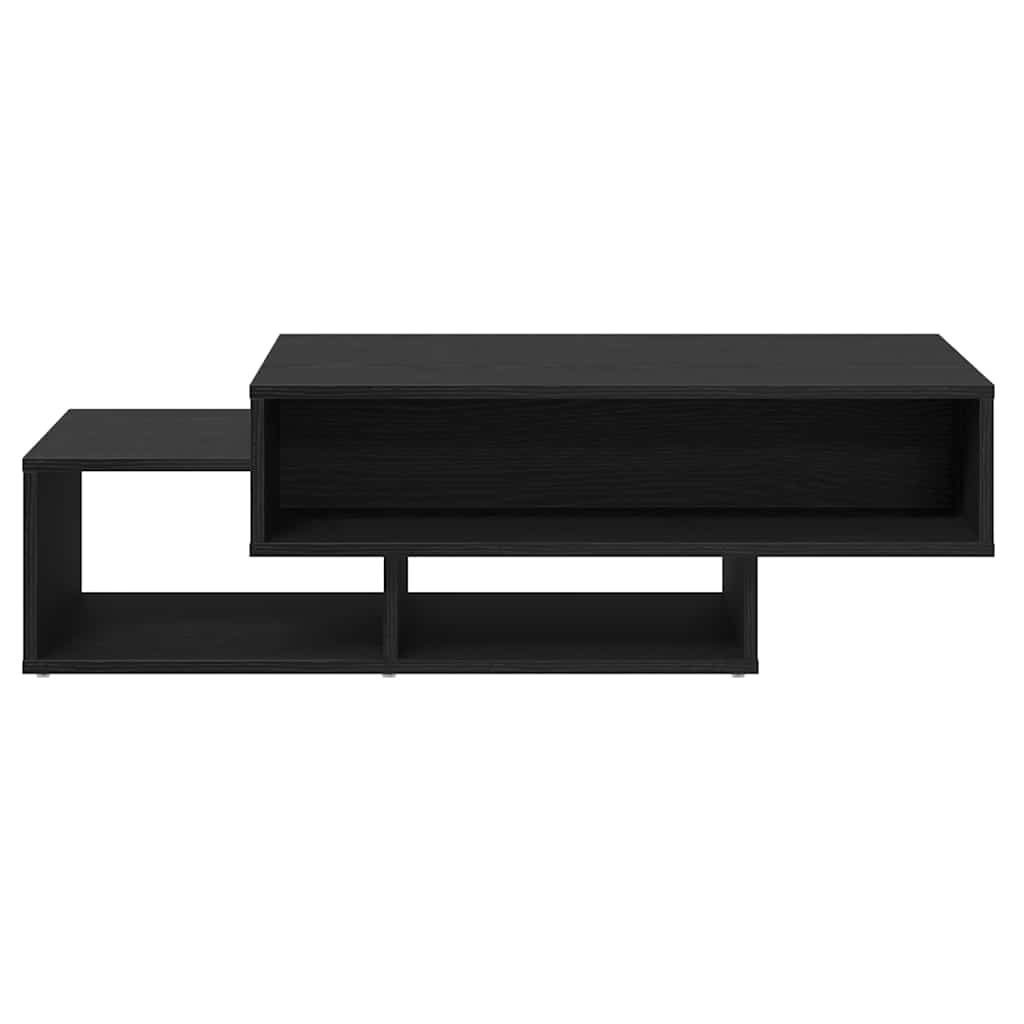 Tavolino Salotto Rovere Nero 105x55x32 cm Legno Multistrato | homemem39