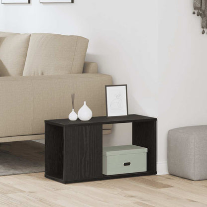 Mobile Porta TV Rovere Nero 60x24x32 cm in Legno Multistrato | homemem39