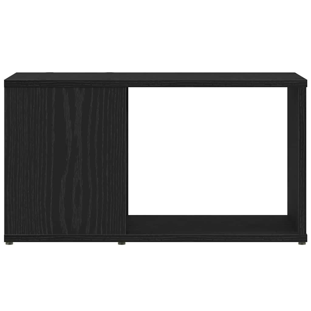 Mobile Porta TV Rovere Nero 60x24x32 cm in Legno Multistrato | homemem39
