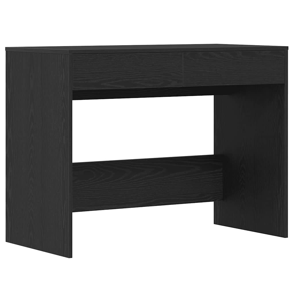 Scrivania Rovere Nero 101x50x76,5 cm in Legno Multistrato | homemem39
