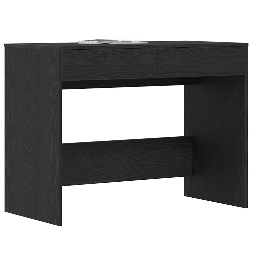 Scrivania Rovere Nero 101x50x76,5 cm in Legno Multistrato