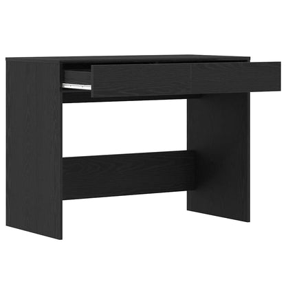 Scrivania Rovere Nero 101x50x76,5 cm in Legno Multistrato | homemem39