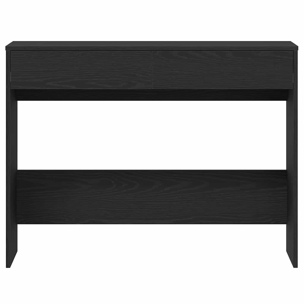 Scrivania Rovere Nero 101x50x76,5 cm in Legno Multistrato - homemem39