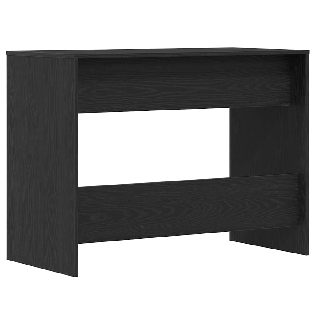 Scrivania Rovere Nero 101x50x76,5 cm in Legno Multistrato | homemem39