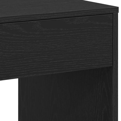 Scrivania Rovere Nero 101x50x76,5 cm in Legno Multistrato - homemem39