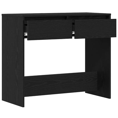 Tavolino Consolle Rovere Nero 89x41x76,5cm Legno Multistrato | homemem39