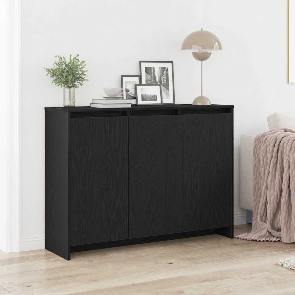 Credenza Nero 102 x 29.5 x 75 cm Legno multistrato