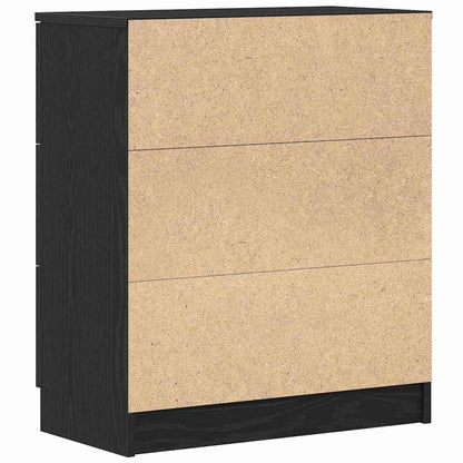 Credenza Rovere Nero 60 x 30 x 70 cm Legno multistrato