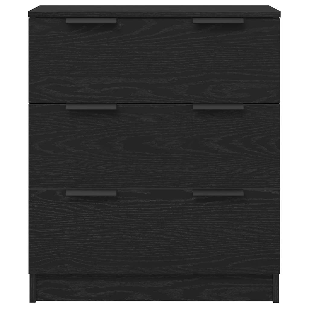Credenza Rovere Nero 60 x 30 x 70 cm Legno multistrato